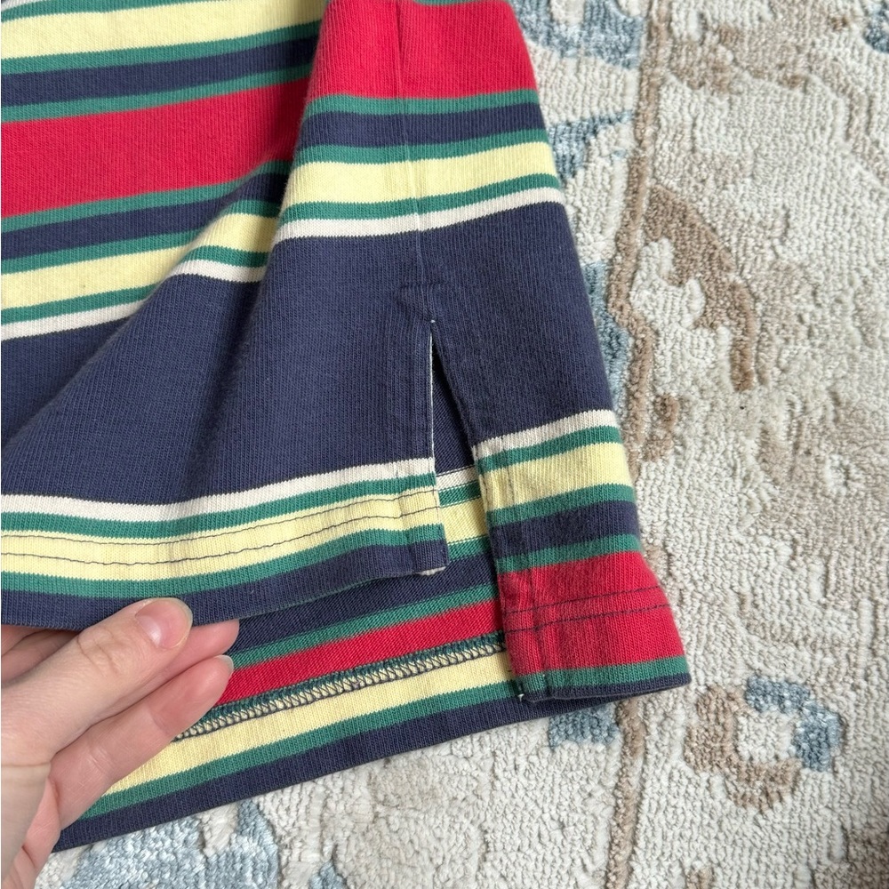 Vintage Polo Ralph Lauren Y2K  Striped Twill Placket Rugby Shirt Men’s XXL - Picture 7 of 8